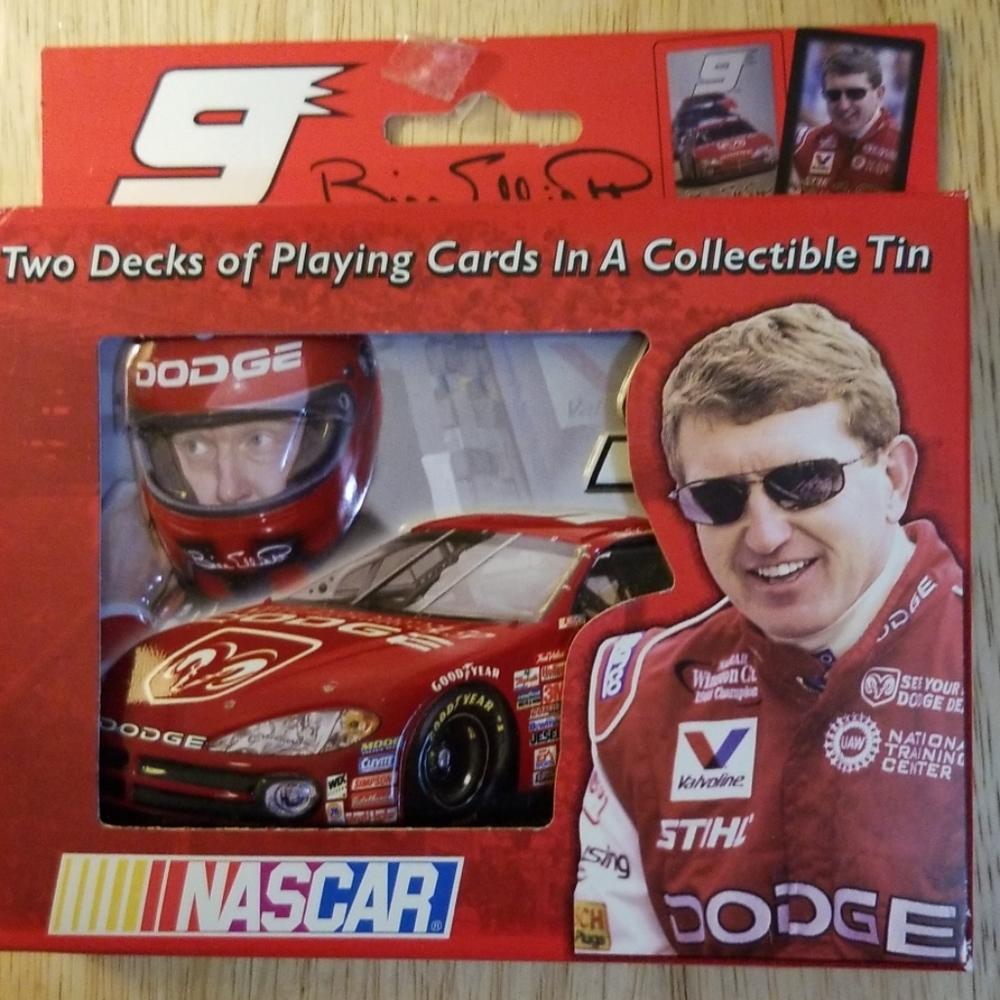 Bill Elliott Nacar Playing Cards